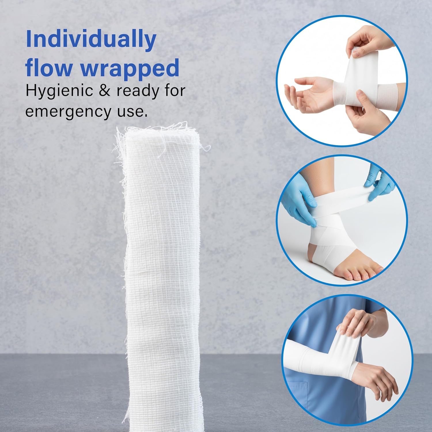 10 Pack Medium Sterile Dressing Bandage Absorbent Pad First Aid Wound 12x12cm