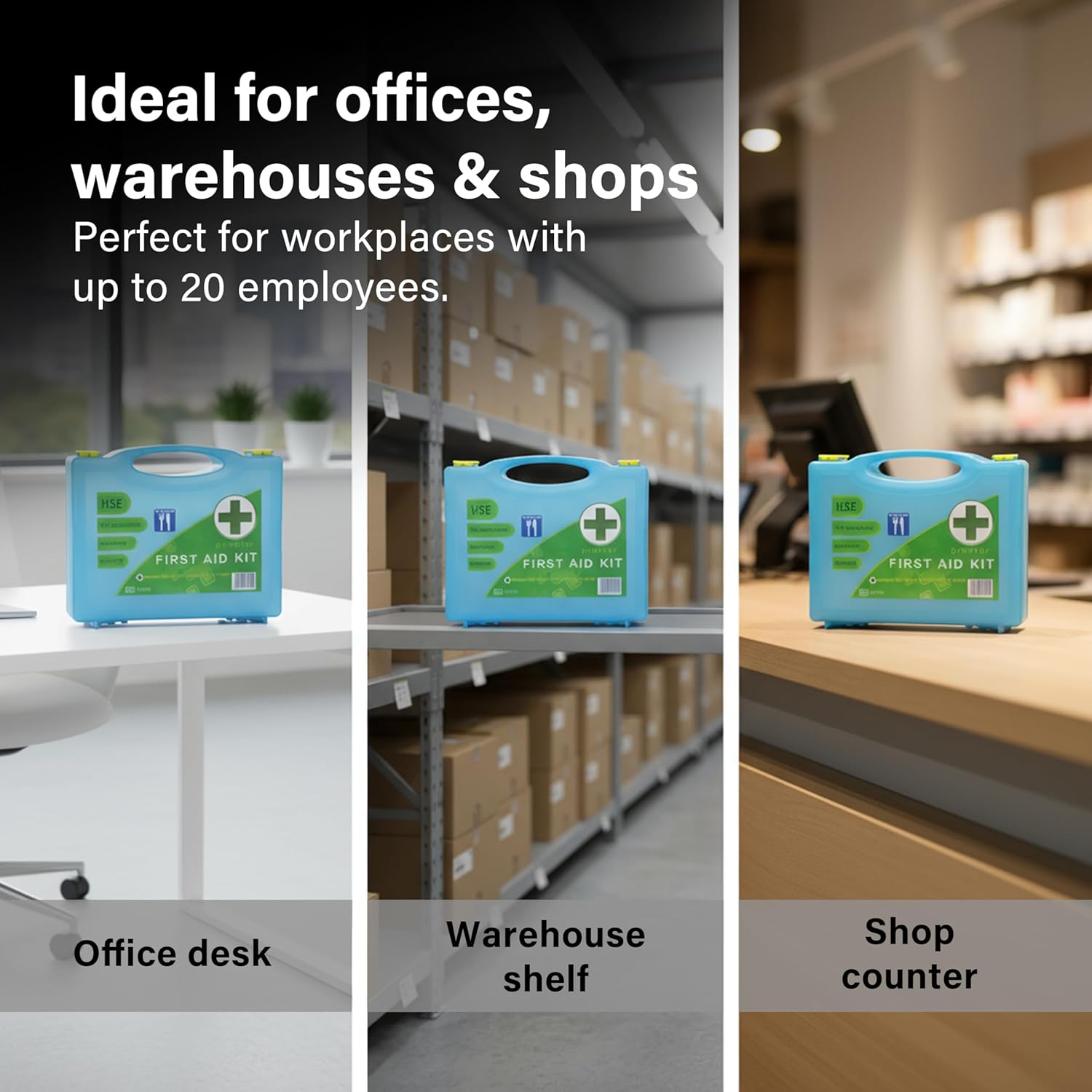 First Aid Kit HSE BSI Compliant Workplace Office Catering Home Travel Emergency