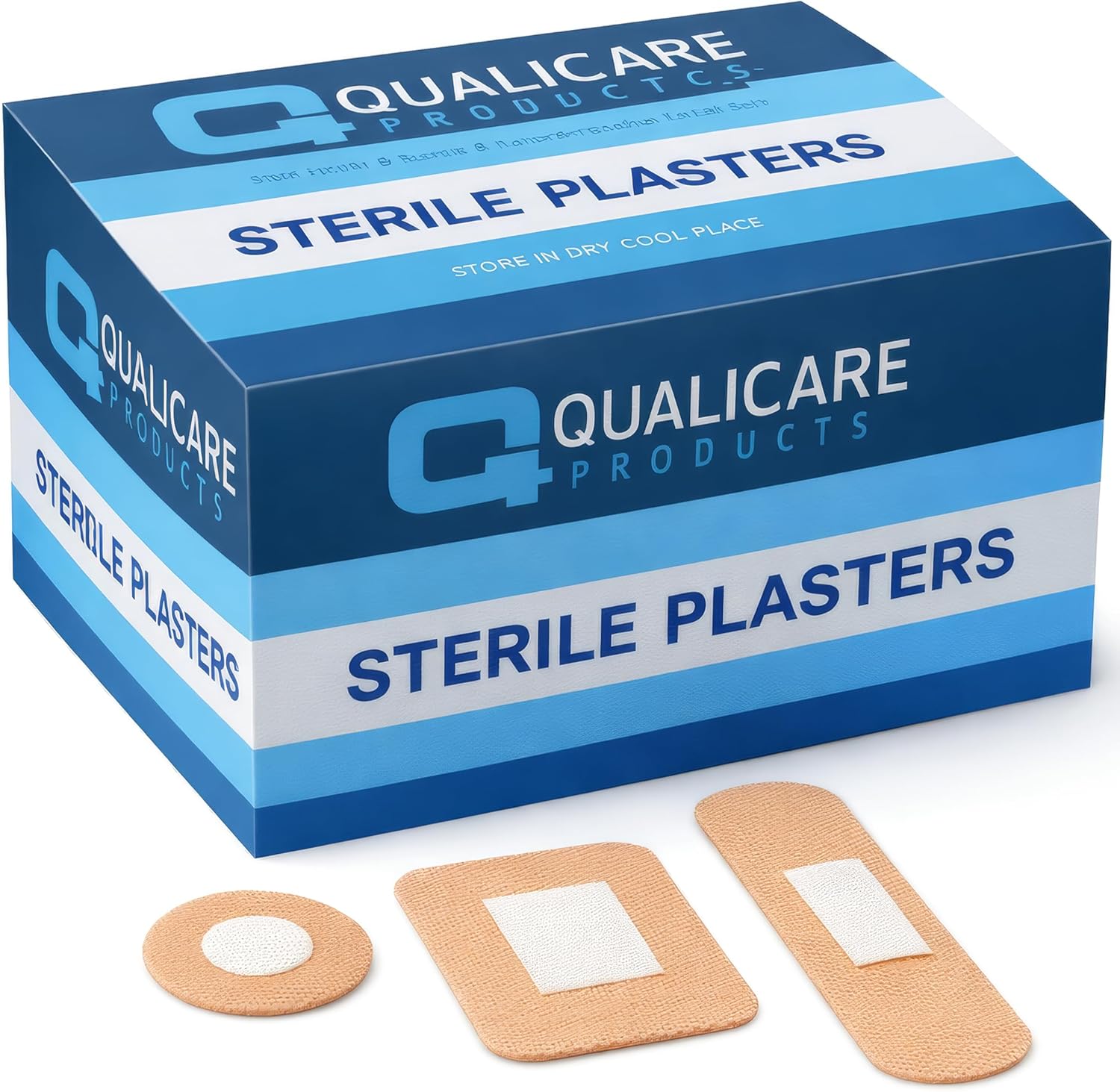 Fabric & Washproof Plasters Sterile Water Resistant Low Allergy Latex Free Flex