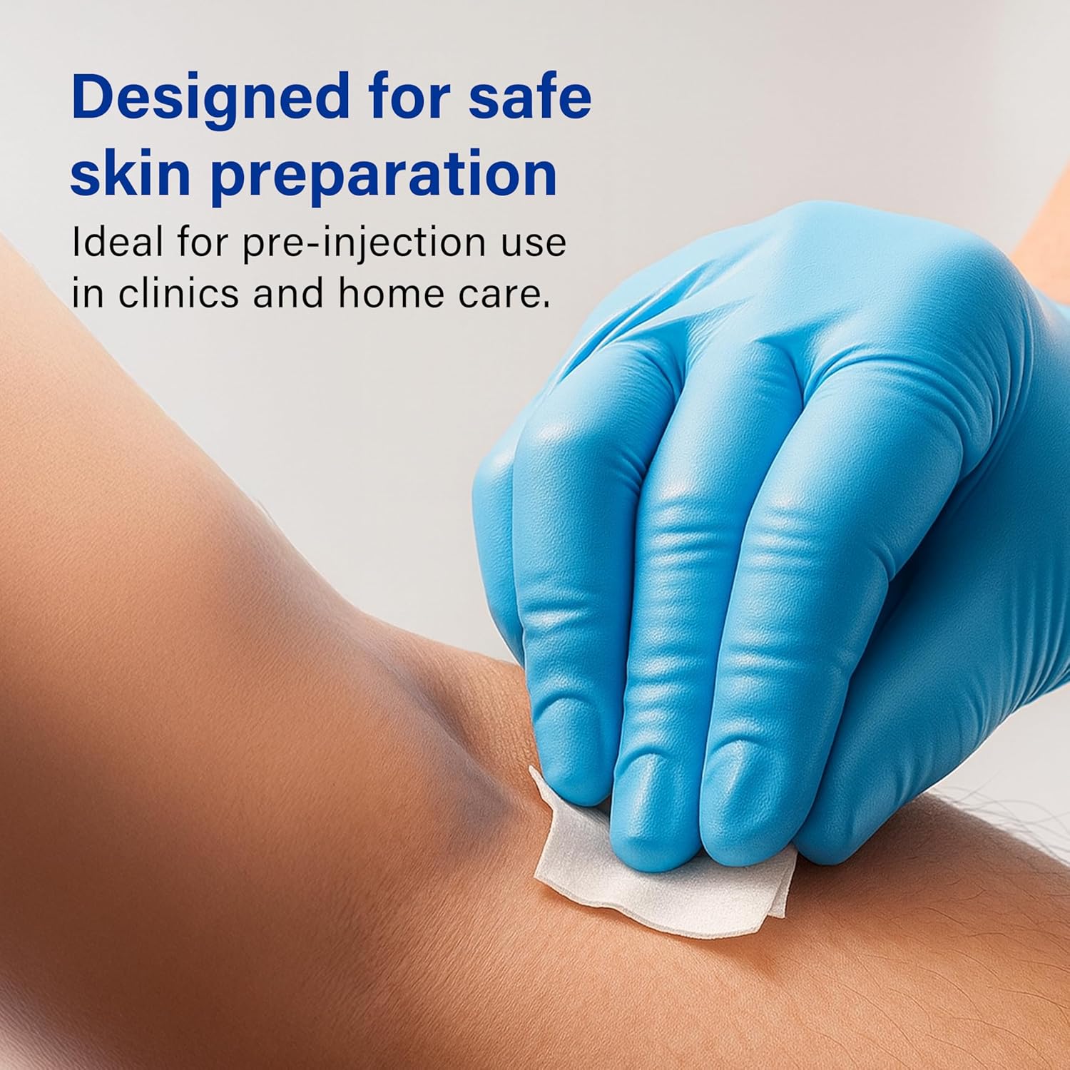 Pre-Injection 2-Ply Wipes 70% Isopropyl Alcohol Cleansing Pads Blood Test 3x3cm