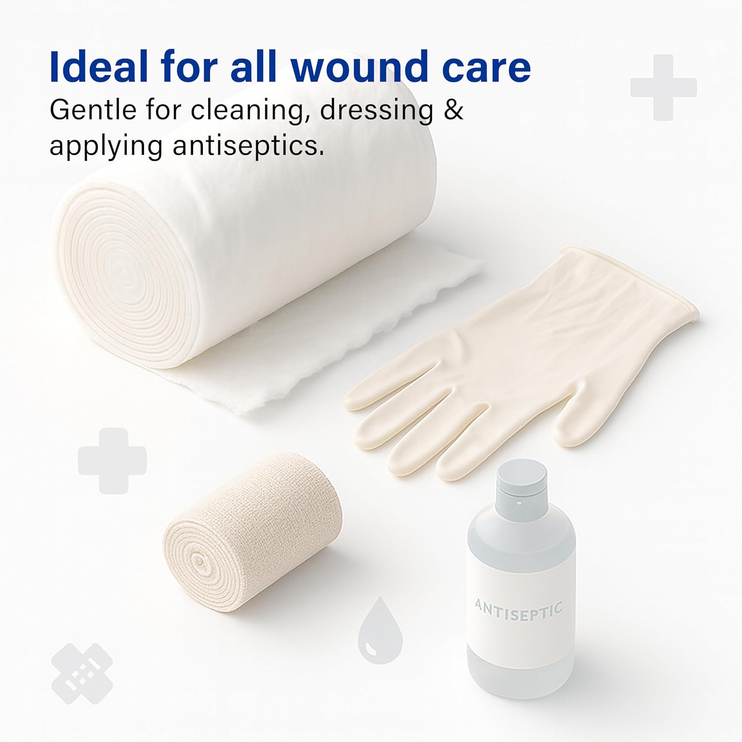 Medical Cotton Wool BP 500g Ultra Soft High Absorbency Hypoallergenic Wound Care