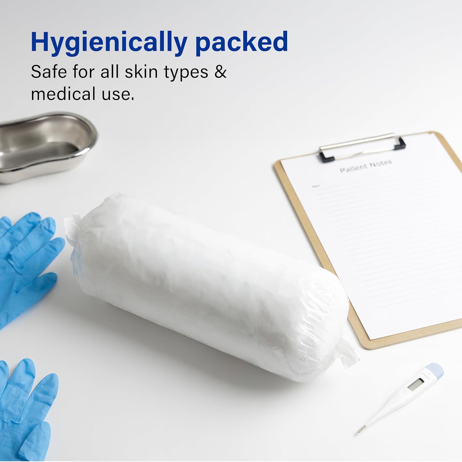 Medical Cotton Wool BP 500g Ultra Soft High Absorbency Hypoallergenic Wound Care