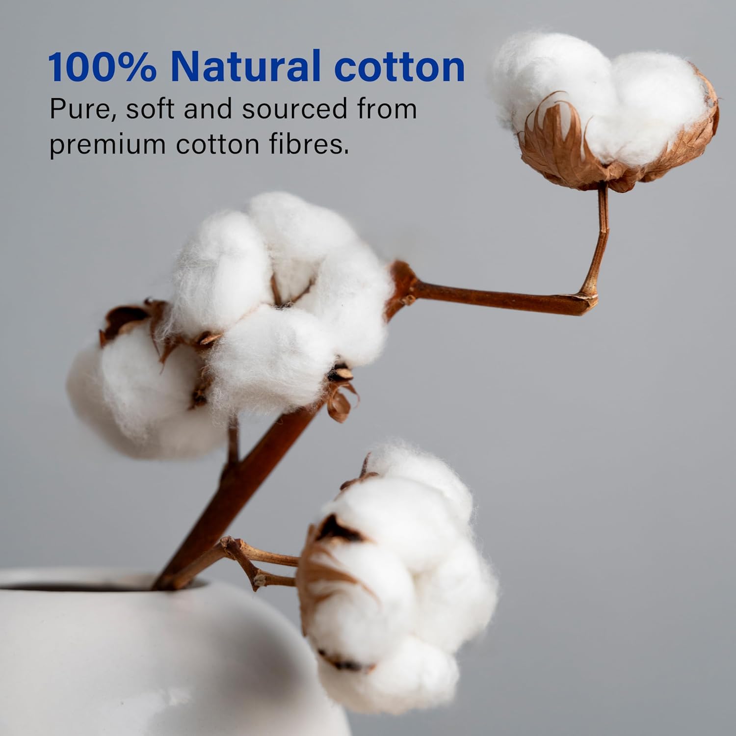 200pcs Cotton Wool Balls Ultra Soft High Absorbency Wound Care Cleaning Safe