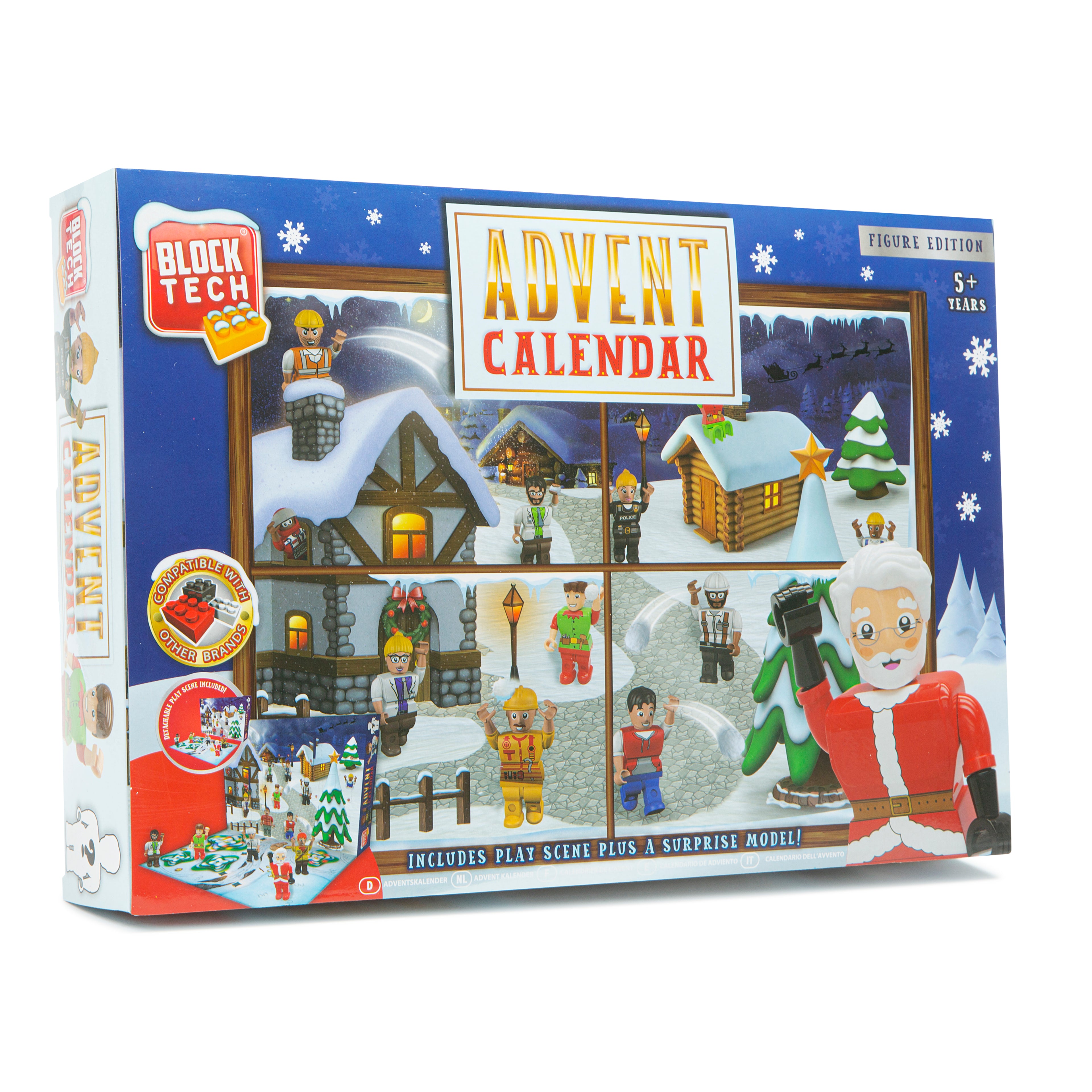 Block Tech Advent Christmas Calendar Figure Edition Play Scene Surprise Model