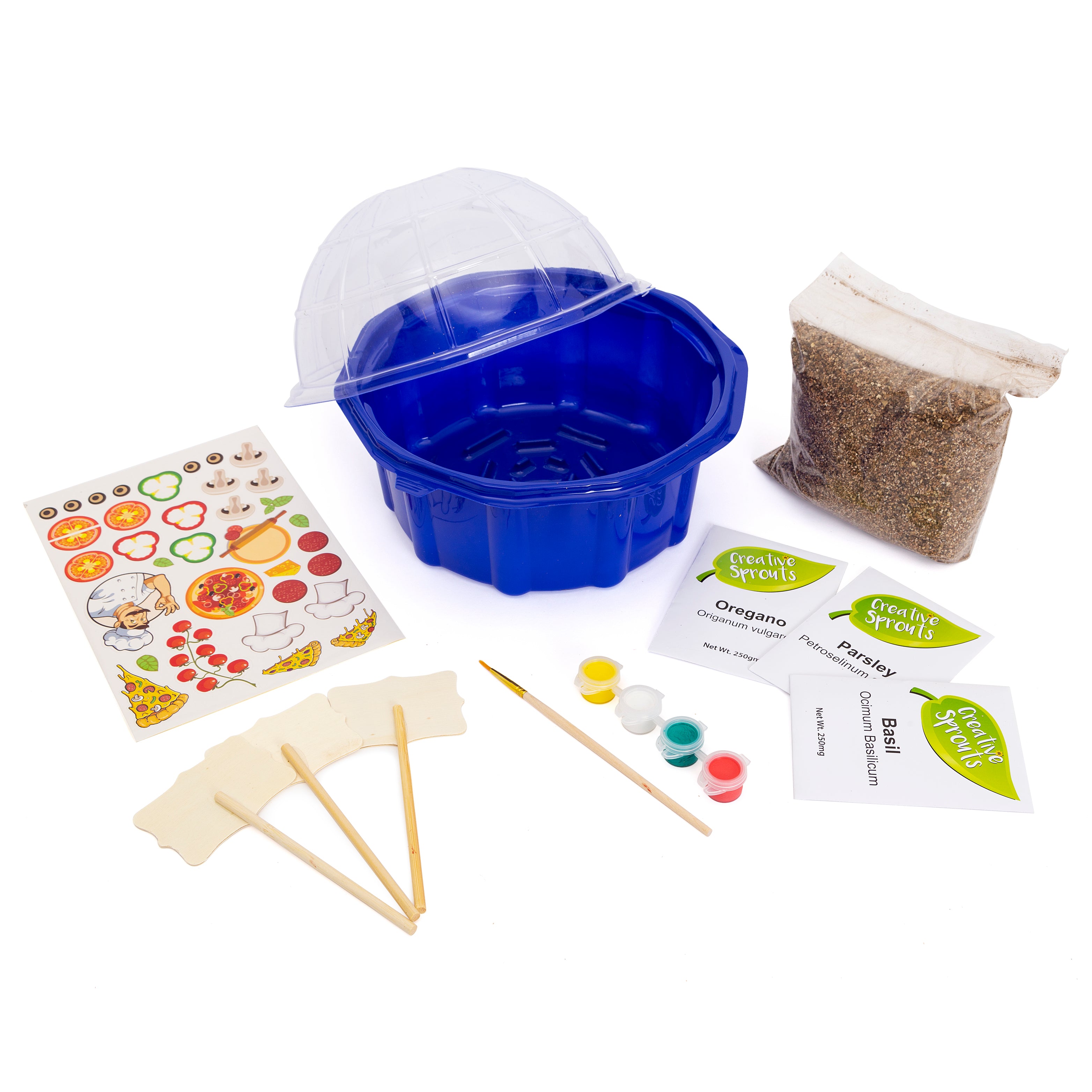 Grow Your Own Pizza Herb Garden Craft Educational Kit for Pizza Toppings