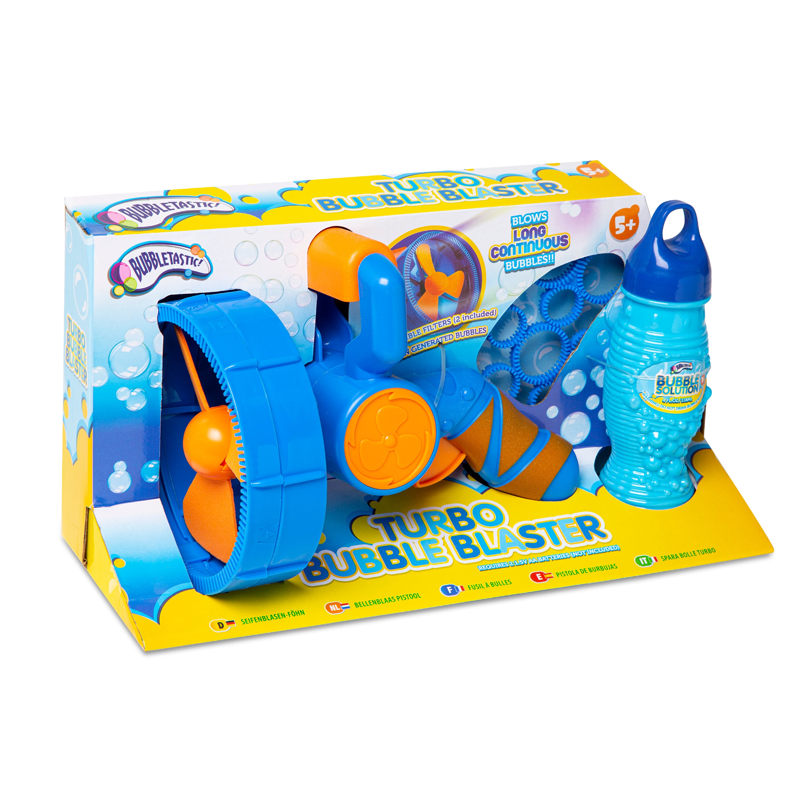 Turbo Bubble Blaster Party Outdoor Fun Continuous Blowing Machine Solution Kids