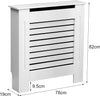 S-XL Radiator Cover Cabinet MDF Modern Cabinet Top Shelving Home Office Hallway