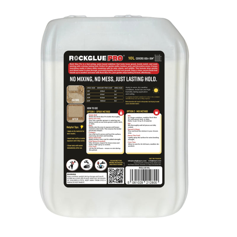 Ready To Use Rock Glue Pro Binder Ideal For Mulch Stones Pathways Landscaping