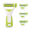 3 in 1 Food Peeler Straight Julienne Serrated Potato Veg Fruit Slicer