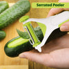 3 in 1 Food Peeler Straight Julienne Serrated Potato Veg Fruit Slicer