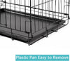 Dog Crate Extra Large Puppy Pet with Removal Tray & 2 Doors Folding Cage Train