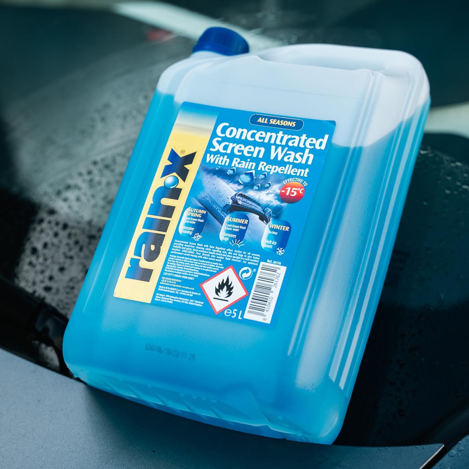Rain-X Concentrated Screenwash Rain Repellent Protection All Seasons Streak-Free