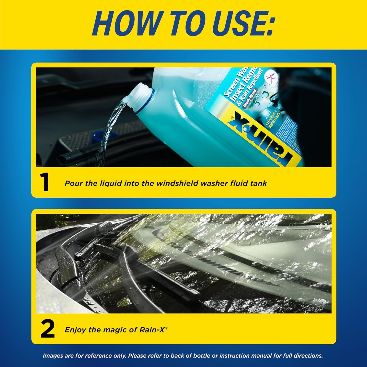 Rain-X RTU Screenwash Insect Remover & Rain Repellent Streak-Free Windscreen