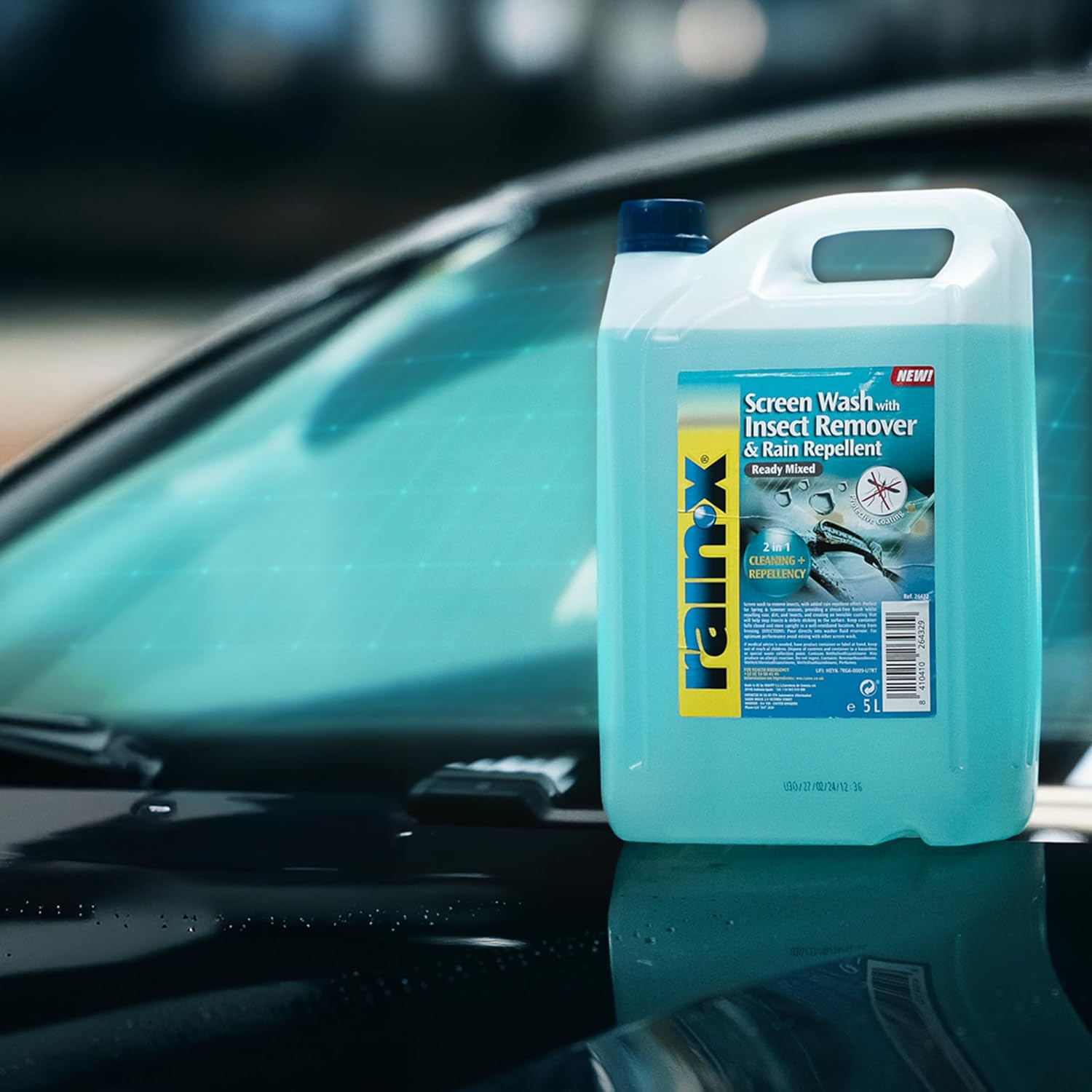 Rain-X RTU Screenwash Insect Remover & Rain Repellent Streak-Free Windscreen