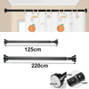 Heavy Duty Extendable Telescopic Shower Curtain Pole Rail Rod Bath Door Window