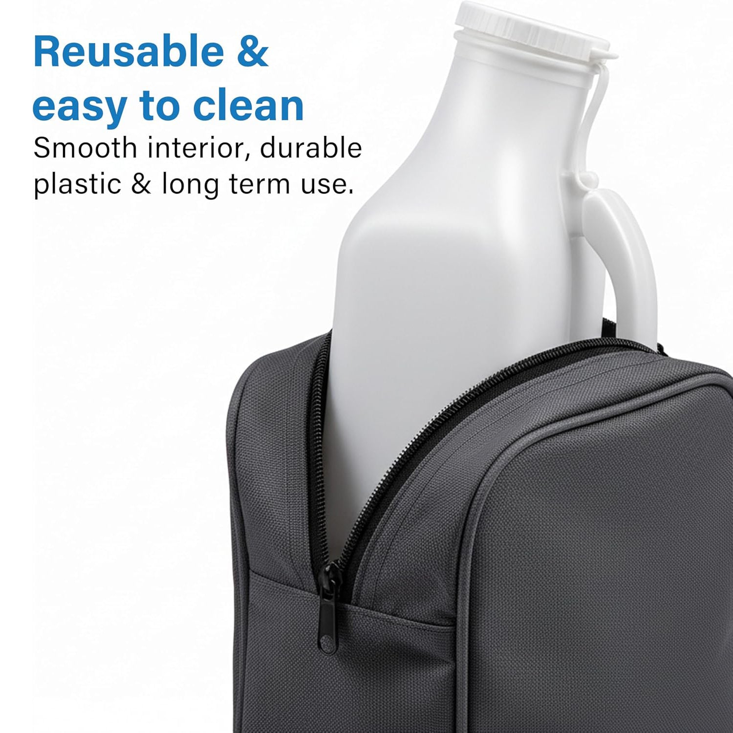 Urinal Bottle Leak Proof Wide Mouth Easy Grip Handle Reusable Bedside Home Care