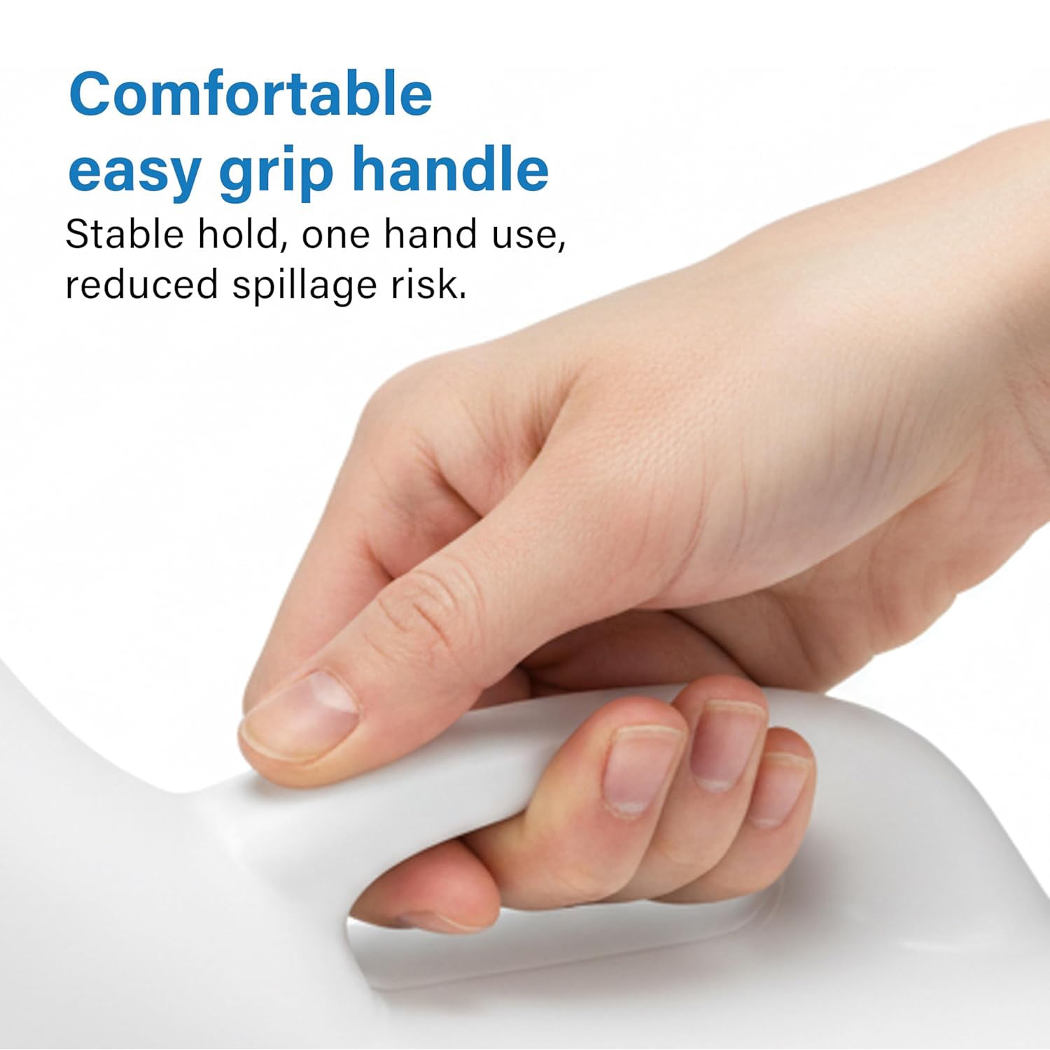 Urinal Bottle Leak Proof Wide Mouth Easy Grip Handle Reusable Bedside Home Care