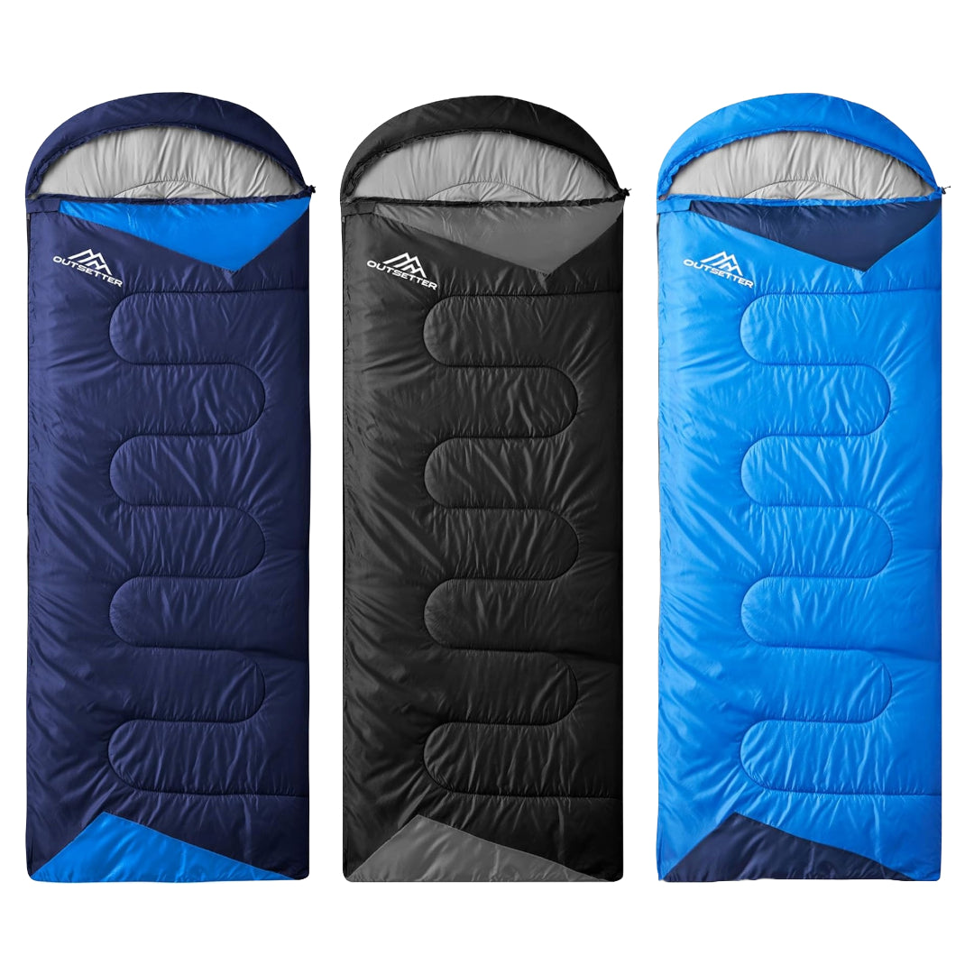 Camping Sleeping Bag Bed Adults 3 Seasons Backpacking Waterproof Hiking Festival