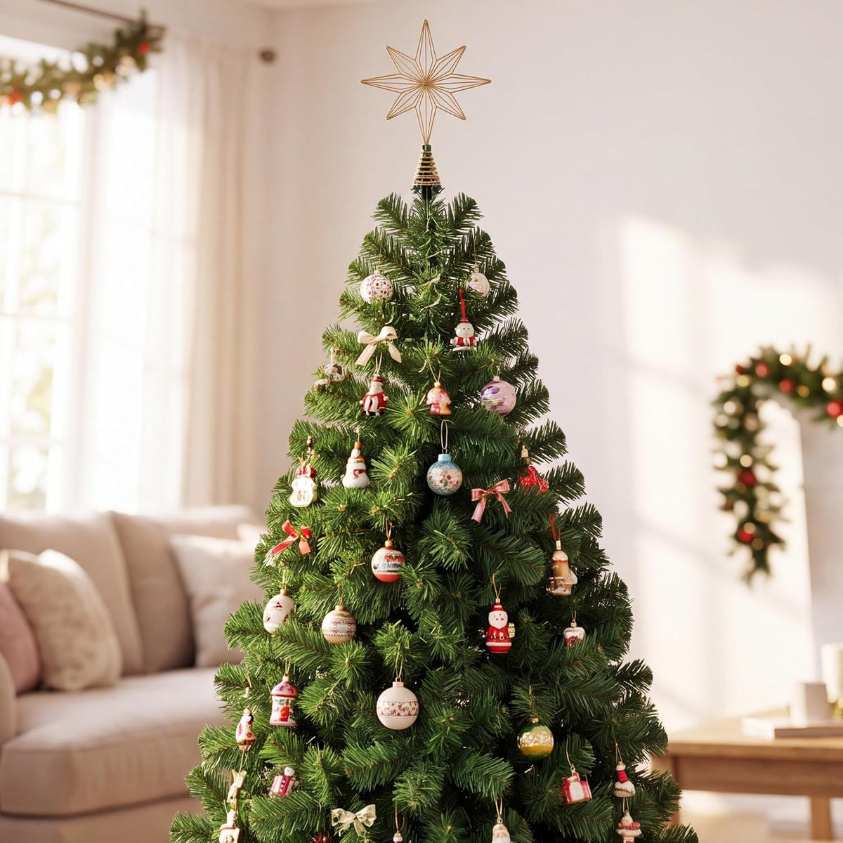 Christmas Tree Topper Holder Twist-on Adjustable Treetop Xmas Decor Support