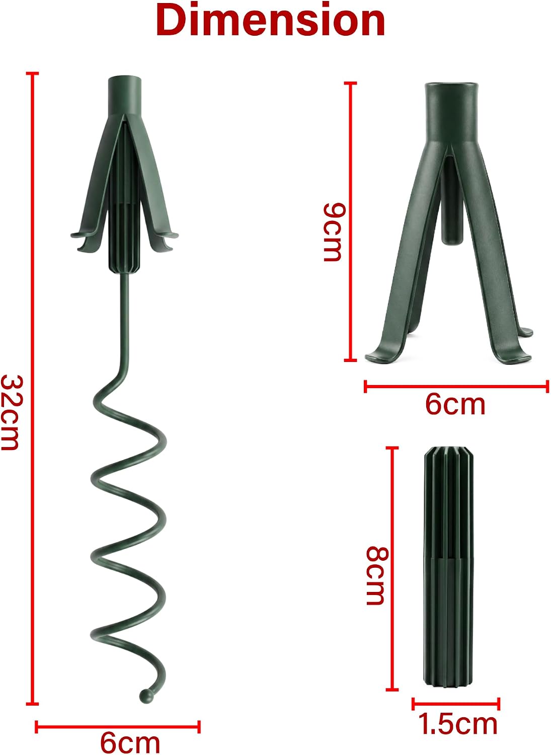 Christmas Tree Topper Holder Twist-on Adjustable Treetop Xmas Decor Support