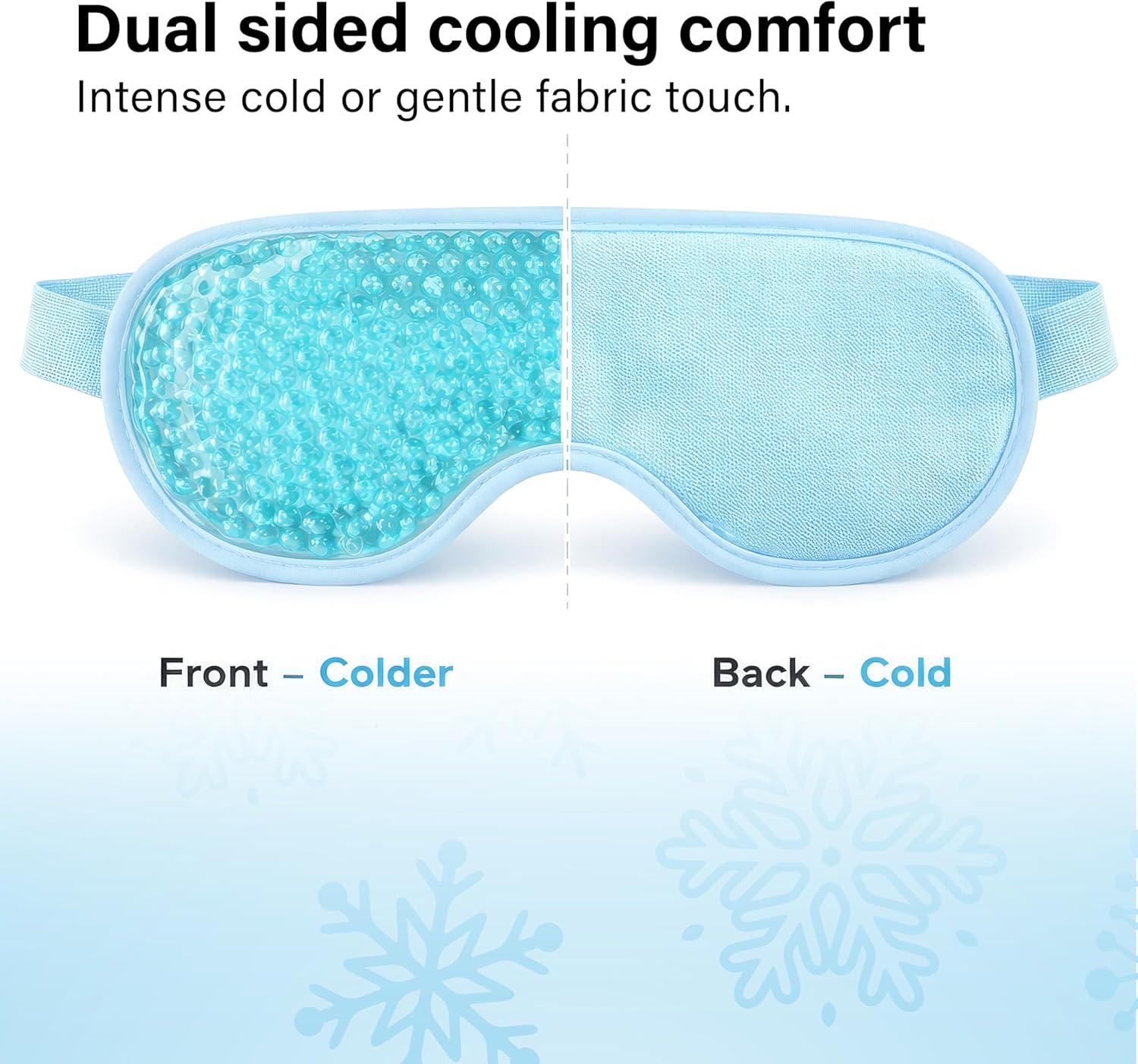 Gel Beads Eye Mask Hot Cold Therapy Puffy Eyes Migraine Sinus Relief Dark Circle