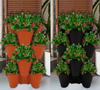 Trio Stackable Stacking Strawberry Planter Plant Flower Pot Herb Garden Patio UK