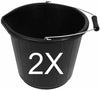 14L / 3 Gallon Builders Bucket Plastic Strong Water Mixing Storage DIY Handle UK