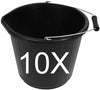 14L / 3 Gallon Builders Bucket Plastic Strong Water Mixing Storage DIY Handle UK