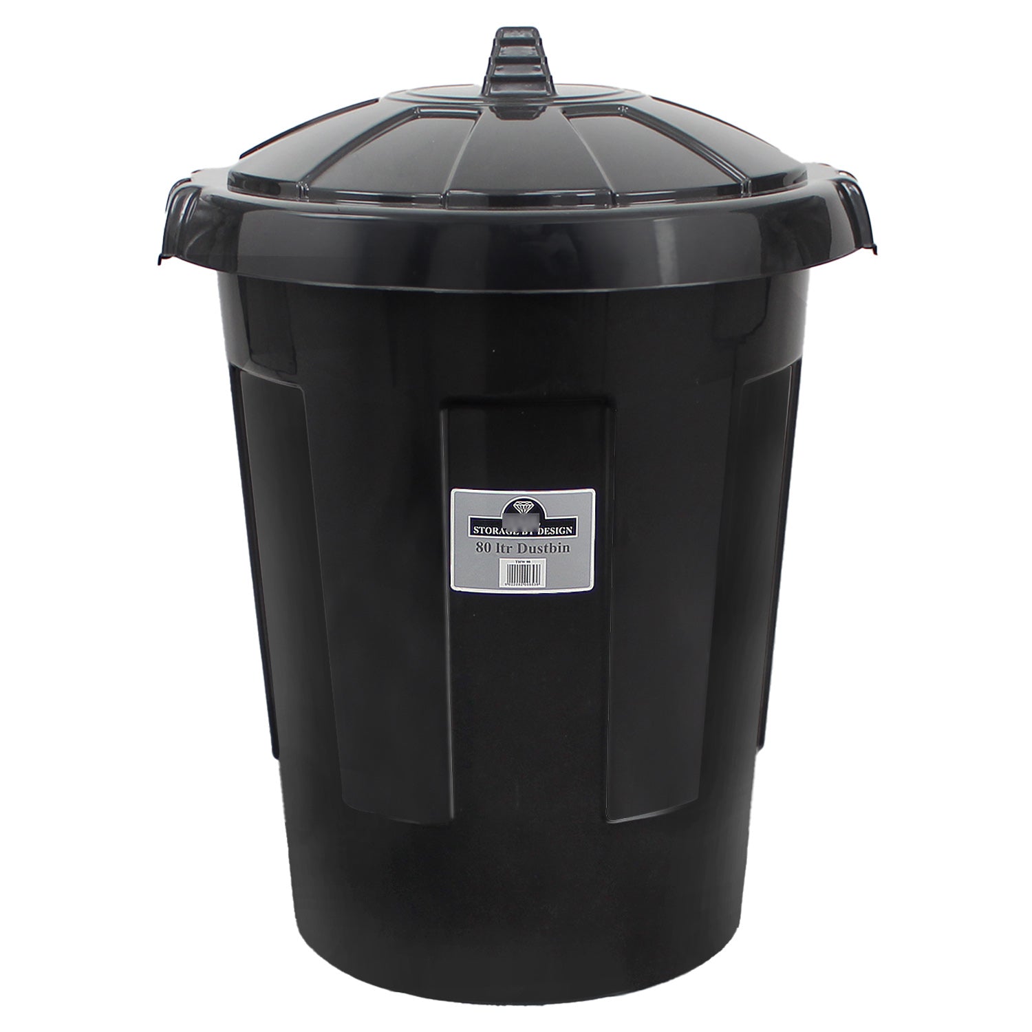 80L Extra Large Dustbin 80 Litre Plastic Round Rubbish Bin Storage Waste + Lid