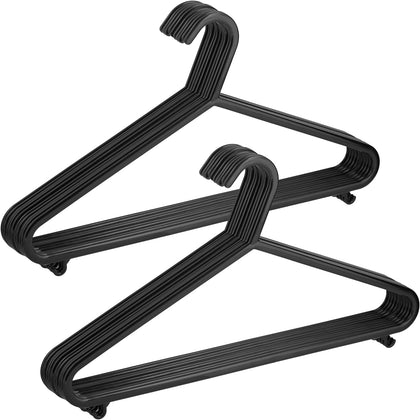 Strong Plastic Heavy Duty Durable Coat Hanger Garment Trousers Hangers Adults