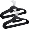 Non-Slip Velvet Adult Clothes Hanger Space Saving Wardrobe Suit Coat Swivel Hook