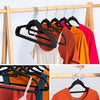 Non-Slip Velvet Adult Clothes Hanger Space Saving Wardrobe Suit Coat Swivel Hook