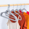 Non-Slip Velvet Adult Clothes Hanger Space Saving Wardrobe Suit Coat Swivel Hook