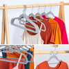 Non-Slip Velvet Adult Clothes Hanger Space Saving Wardrobe Suit Coat Swivel Hook