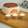 8 Hour Tealight Unscented Long Burning Candles White Night Light Wedding Decor