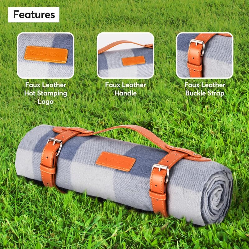 Picnic Blanket Outdoor Rug Mat Waterproof Backing Sand Proof Camping 147x180cm