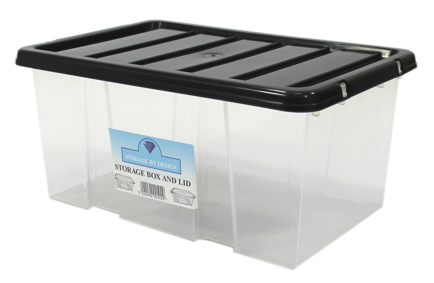 Quality Plastic Storage Boxes Clear Box With Lids Home Office Kitchen Stackable