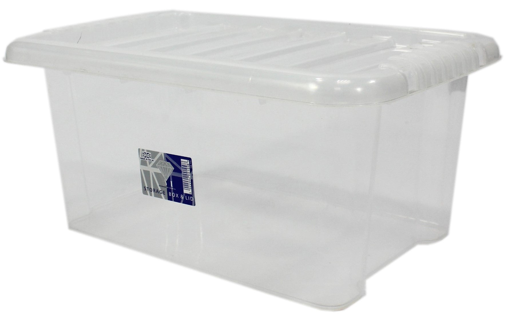 Quality Plastic Storage Boxes Clear Box With Lids Home Office Kitchen Stackable