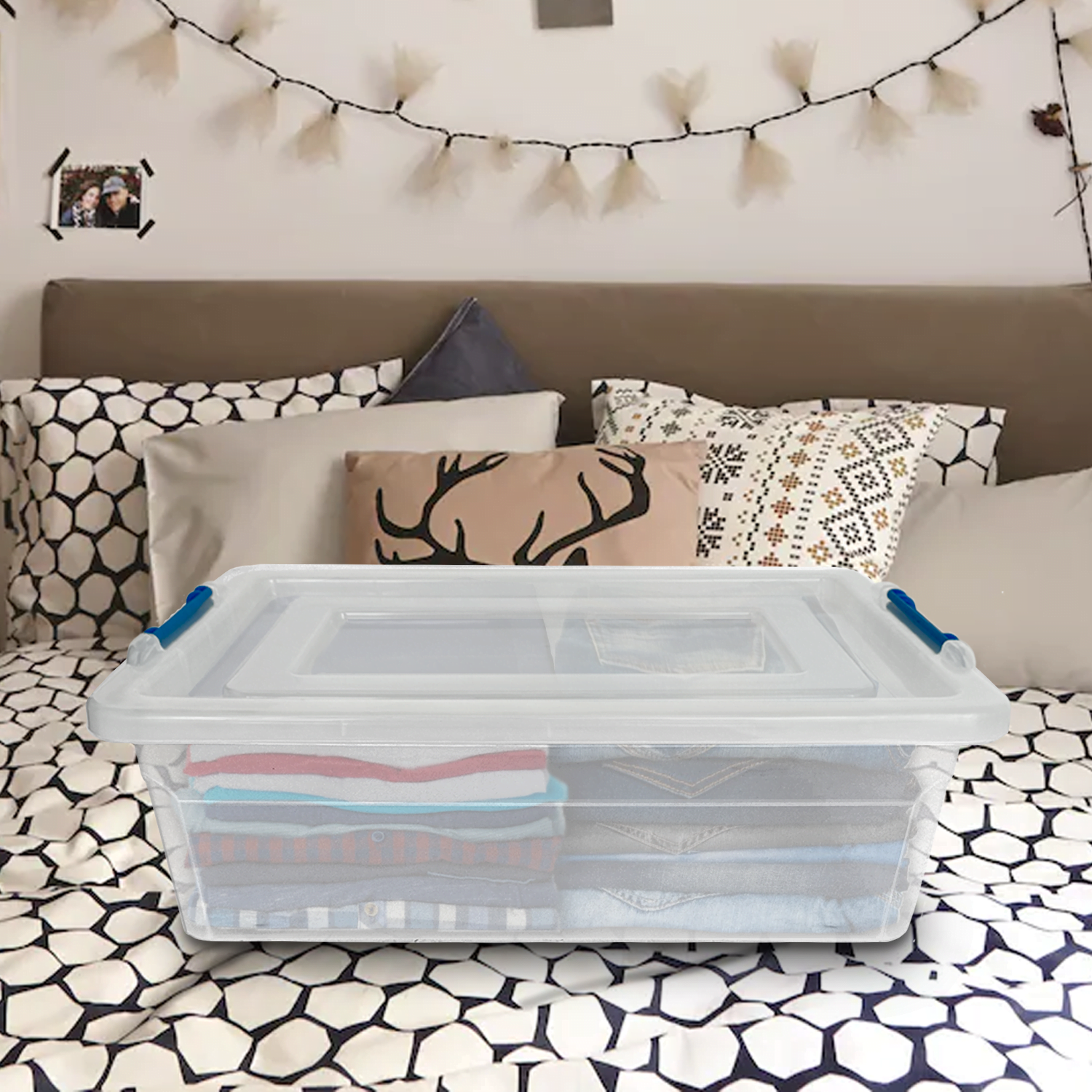 Click N Store Box Strong Secure Lid Durable Strong Storage Boxes Clip Lock