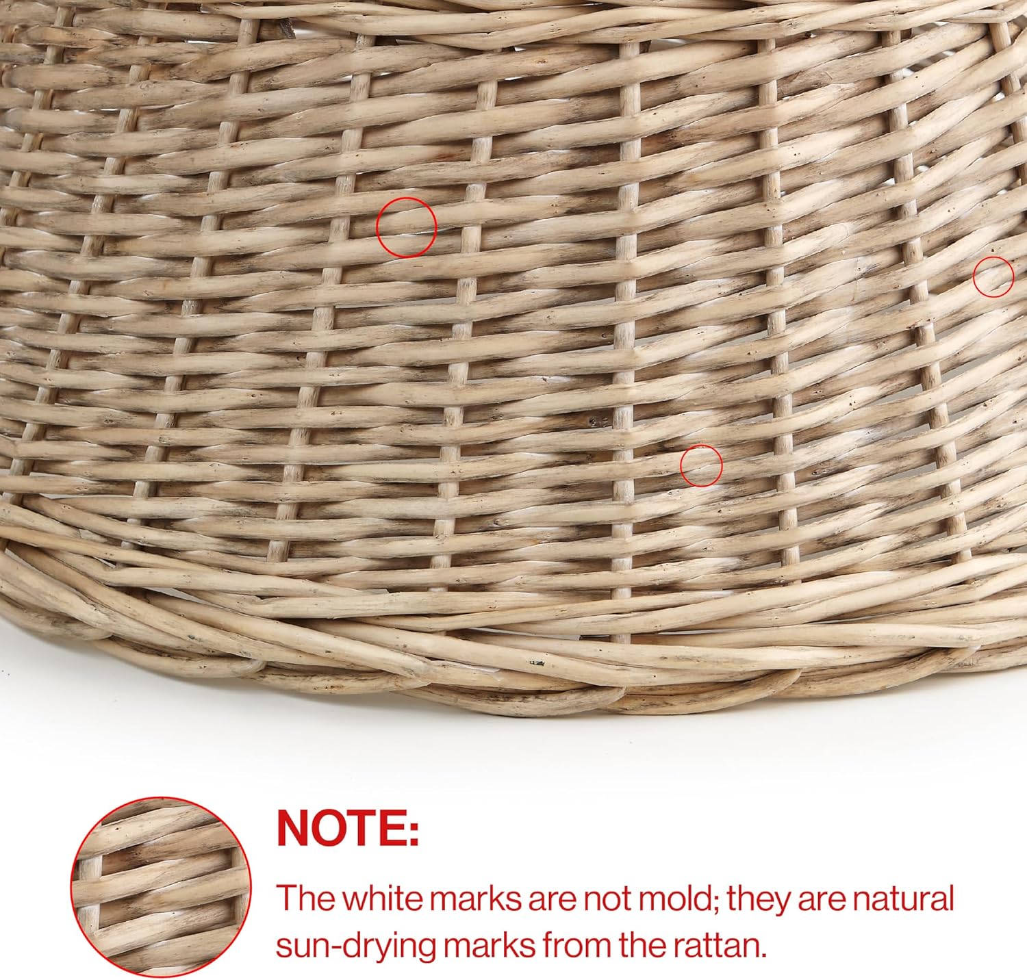 Christmas Tree Skirt Woven Willow Xmas Collar Wicker Rattan Trunk Basket Guard