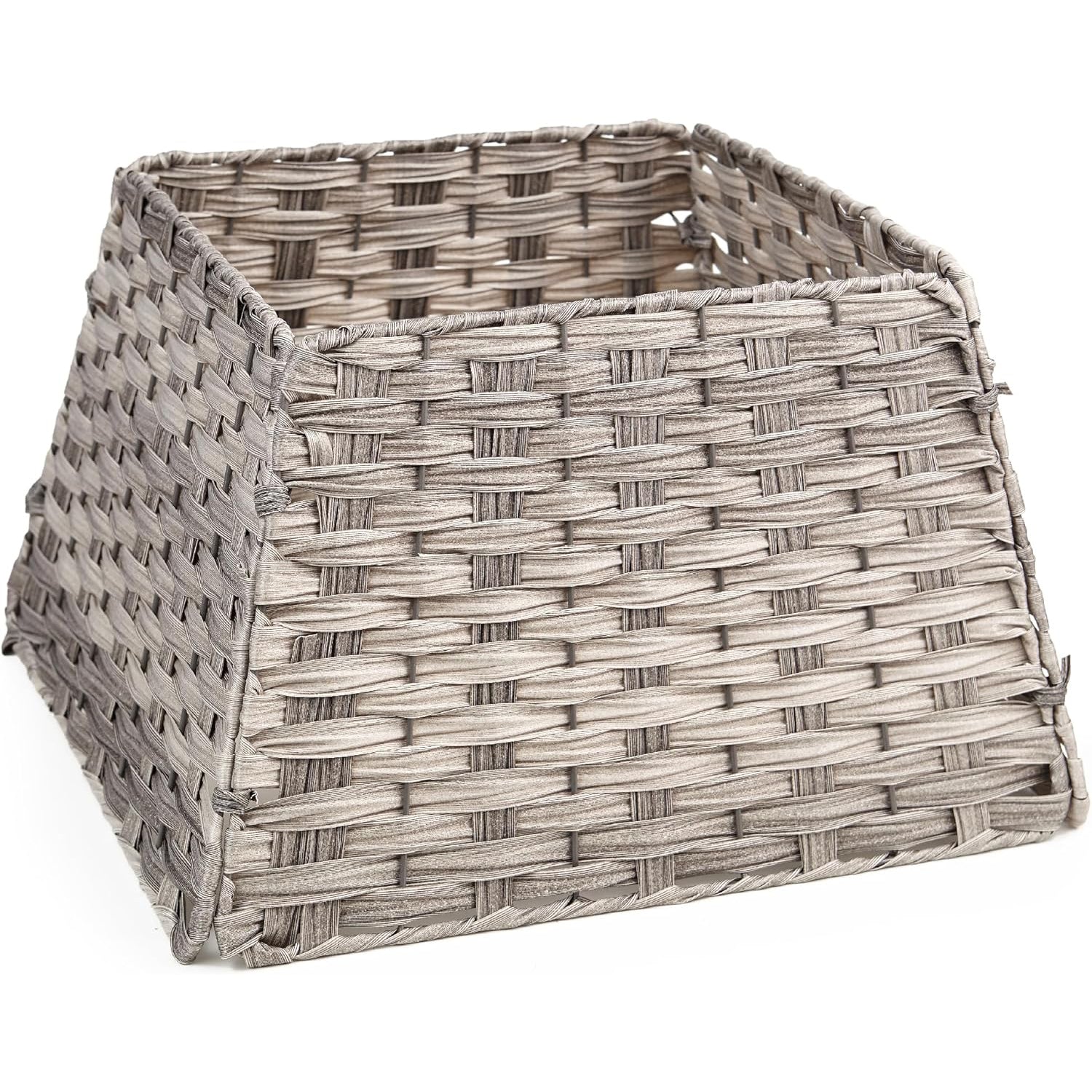 Wicker Christmas Tree Skirt Base Rattan Basket Ideal for Trees upto 7ft Support