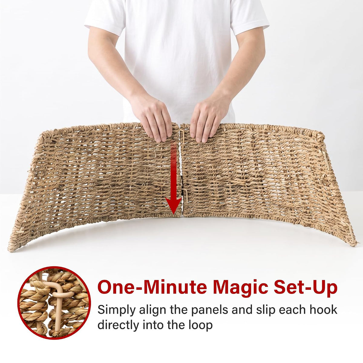 Woven Christmas Tree Skirt Collar Natural Rattan Artificial Xmas Trees Decor