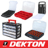 Heavy Duty Tool Storage Box Organiser Compartment Stackable Case DIY Crafts