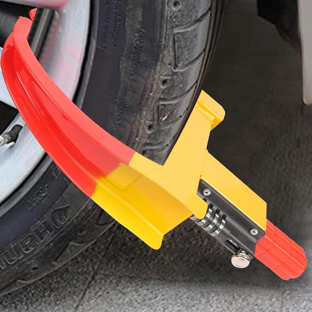 Wheel Clamp Heavy Duty Safety Lock Caravan Trailer Car Van Motorcycle Anti Theft