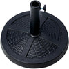 10kg Rattan Effect Garden Parasol Base Umbrella Stand Outdoor Furniture Awning