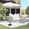 10kg Rattan Effect Garden Parasol Base Umbrella Stand Outdoor Furniture Awning