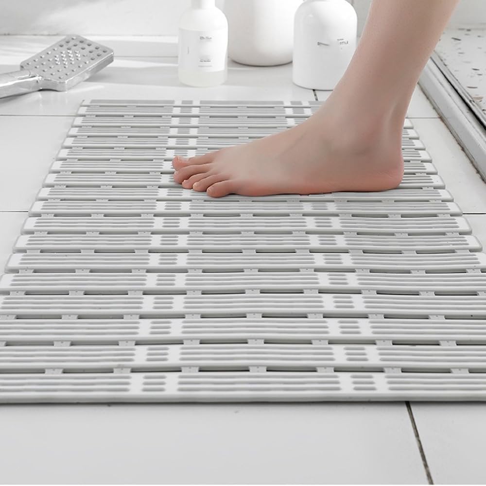 Extra Long Bath Bathroom Mat Inside Shower Non Slip Anti Mould Suction 90x40cm