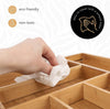 Bamboo Cutlery Tray Expandable Drawer Organiser Storage Compartment Utensil