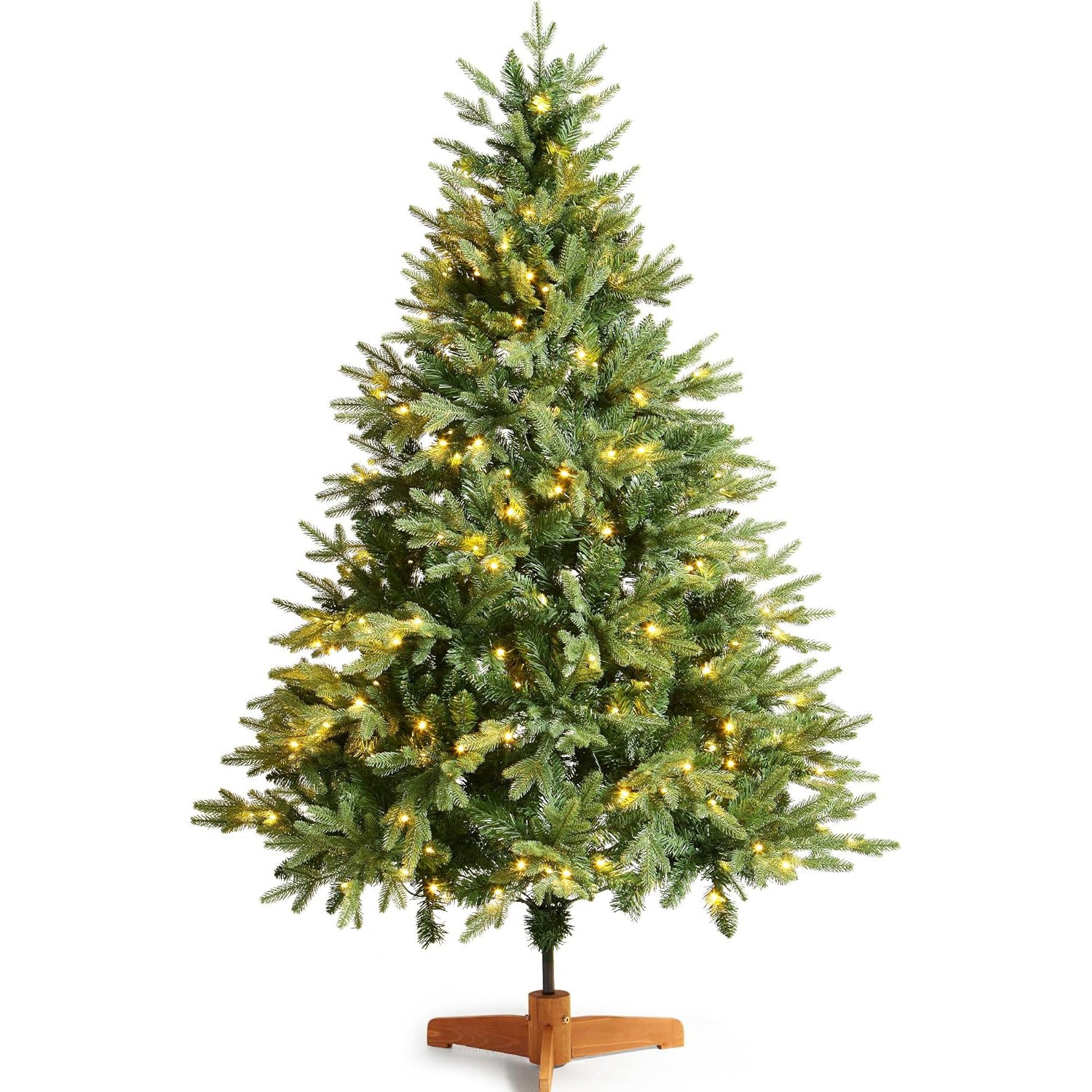 3ft/4ft/5ft/6ft/7ft Pre-Lit Artificial Green Christmas Tree LED Lights Xmas Deco