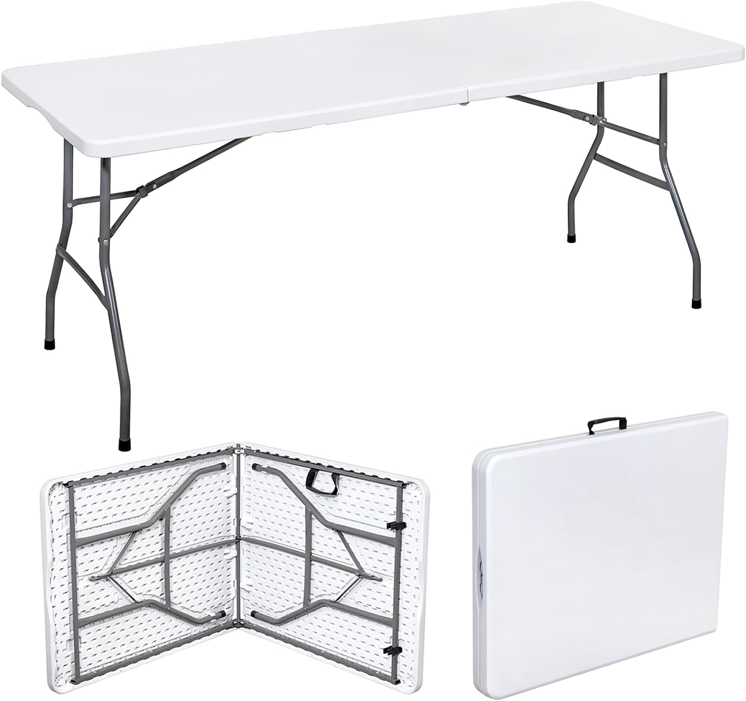 Trestle Folding Table Indoor & Outdoor Garden Plastic Picnic BBQ Catering.